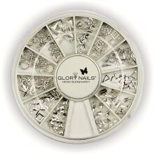Luxury 3D Ornaments - silber